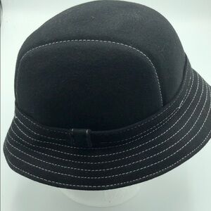 Lorenzo Women’s Wool Black Hat Made in Italy